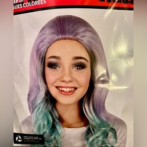 New Halloween Mermaid Wig. New in package. Blue and purple long hair.